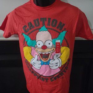 New Men's The Simpsons Krusty the Clown TShirt Small